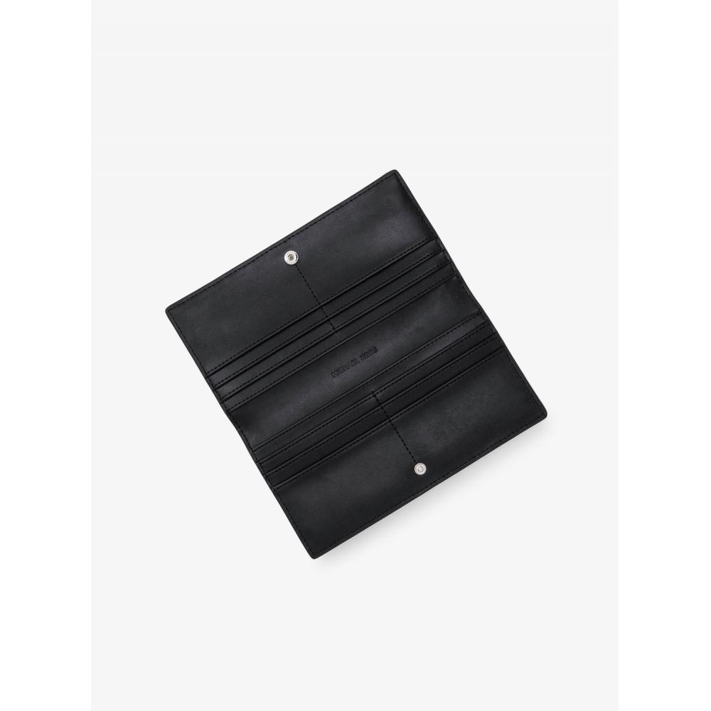 Michael Kors Carson Snap Wallet Large 35s5s2ze3l1 Black