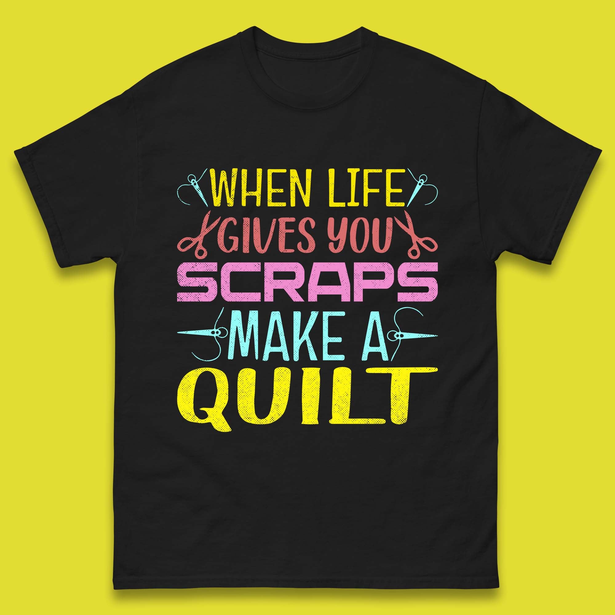 

Make A Quilt Mens T-Shirt Womens Tops Tees 4XL