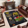 Borussia Dortmund Personalized Name Floor Rug Office Rug Perfect for Hallway Dining Room Dormitory Playrooms Antislip Carpet Decorate Offices