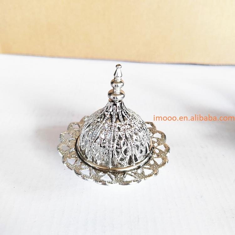 Factory Price Incense Burner Hollow Golden Tower Oil Burner Arab Style Censer Holder for Home Hotel Incense Holder