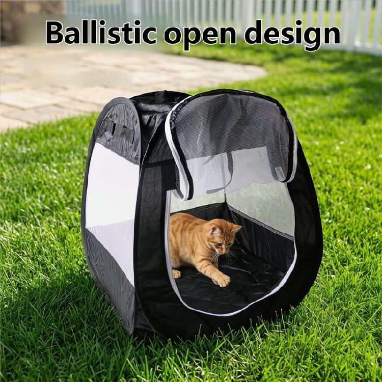 Foldable Pet Tent Portable Dogs Sun Protecting Portable Indoor/Outdoor Sunshades Fence with Ventilation Window