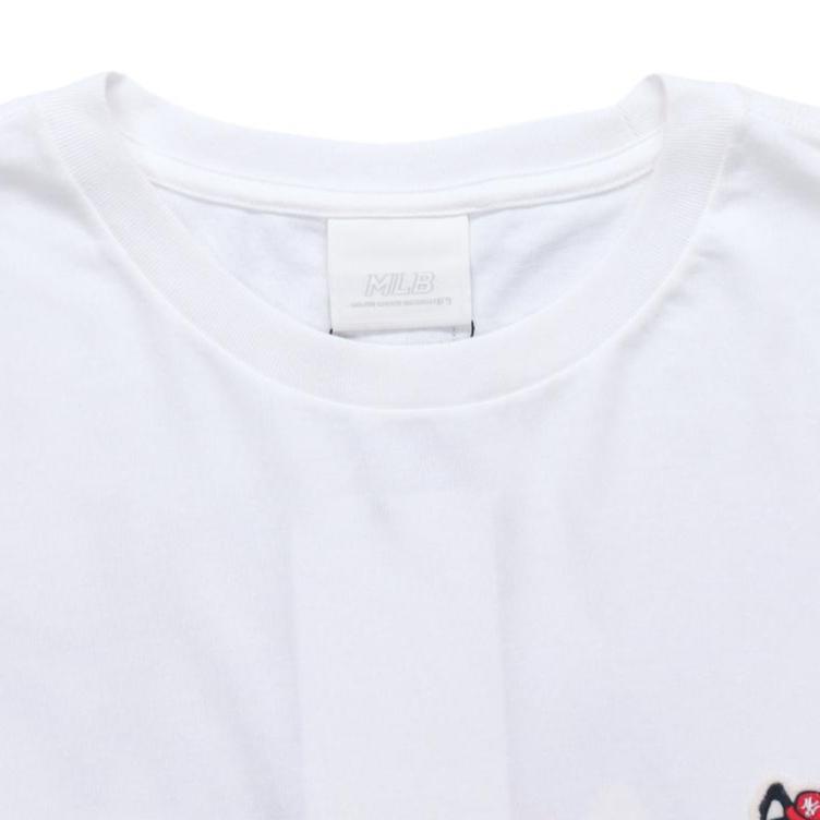 MLB Bark T Shirts Unisex White Crew Neck Moderate Straight Fit 31TSCM031-50W