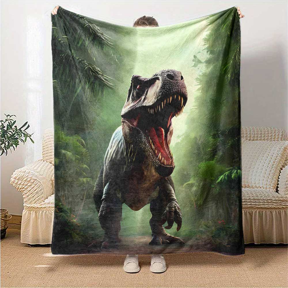 Dinosaur Fossil Display Cozy Blanket Soft Warm Cozy Perfect for Sofa Couch Office Bed Picnics for All Occasions Modern Style Unique Accessory Y3