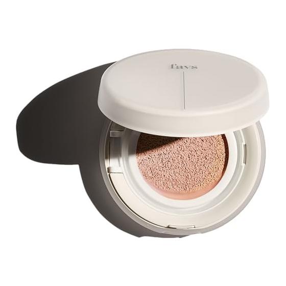 [favs Official] Calming Glow Up Cushion Foundation Glow Skin Veil UV Sunscreen Base Cushion Foundation Cushion Puff Set Glowing Skin (VANNILA)