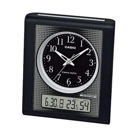 CASIO TQT-351NJ-1JF Black Radio Alarm Clock with Night Light
