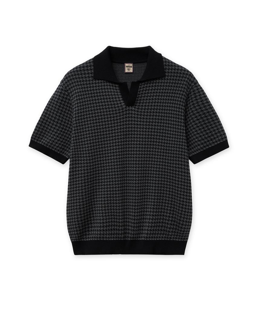 IOLO Houndstooth Half Collar_Black