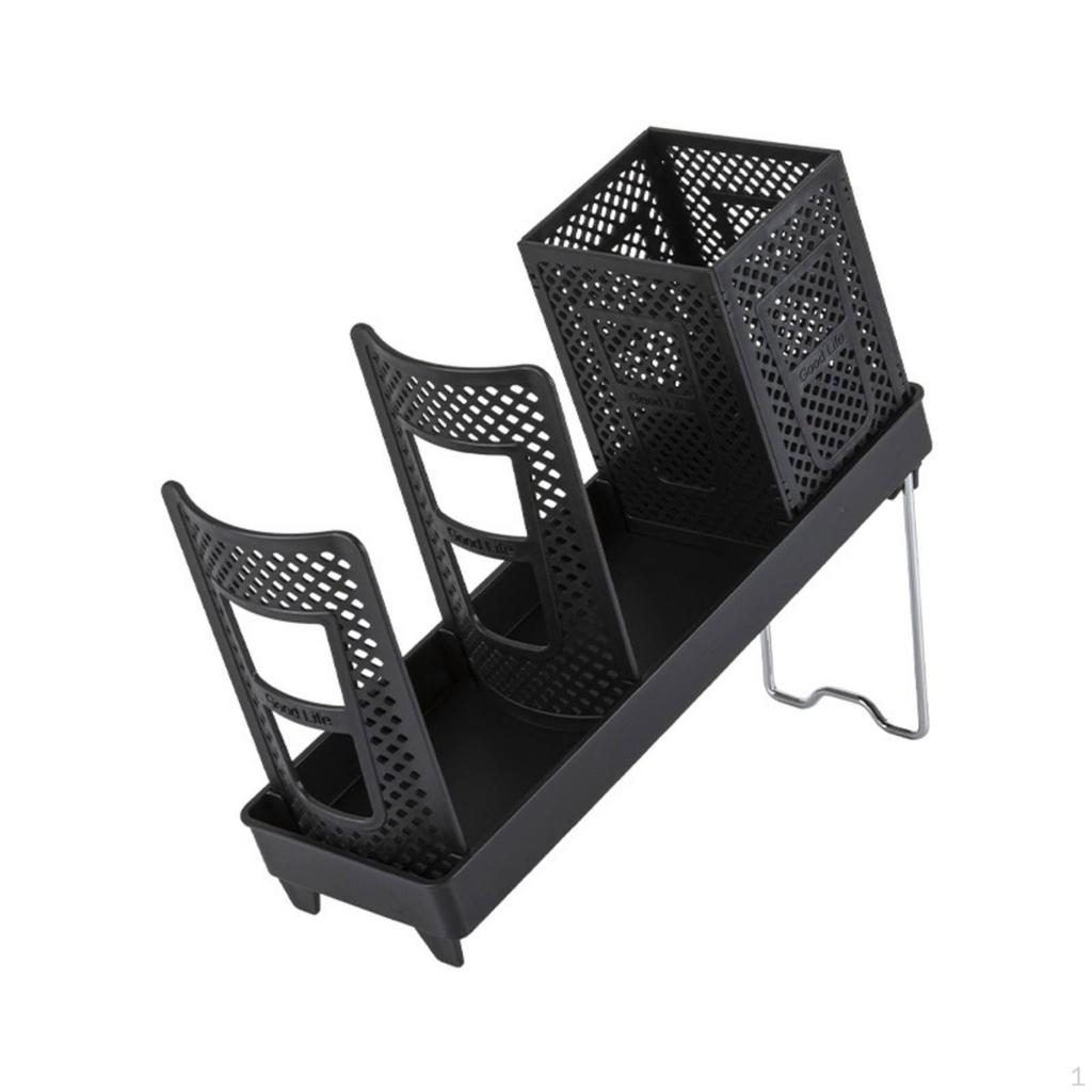 Paper Cup Holder Rack Slanted Countertop Organizer Compact for Coffee Shops, Cafes, Beverage