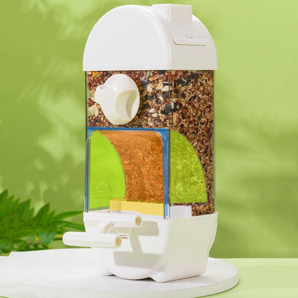 Convenient Bird Feeder Transparent Bird Food Box Bird Hanging Food Dispenser Outdoor