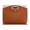 Elegant Women's Soft Leather Laptop Tote - High-End, Large Capacity, Fashionable Briefcase for Work and Commuting.