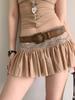 1PCS Women's Belt Brown Belt New Retro Ethnic Leather Belt Niche Accessory Trendy Suitable for Dai