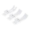 3Pcs Transparent Presser Foot Set Fit for Singer Sewing Machine Clear 10mm Width Parts Accessories