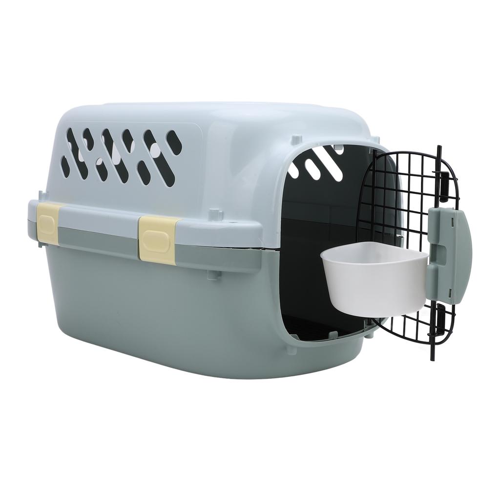 Cat Travel Carrier Large Space Lockable Door 4 Sides Ventilation Portable Hard Sided Dog Pet Carrier for Outdoor Home Car