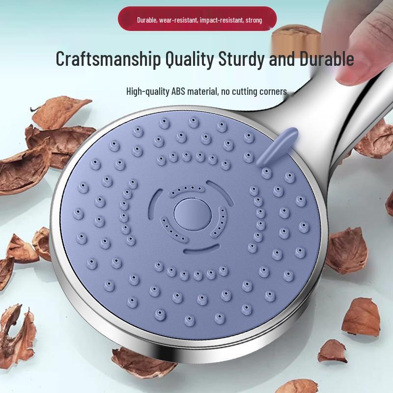 Pressurized Shower Head Set with Coarse Hole Sprinkler for High Water Output and Bath Heater Compatibility