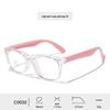 Kids' Color Block Silicone Blue Light Protection Eyeglass Frames - Rivet Design, Lens Compatible.