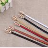 Versatile Women's Genuine Leather Belt - Korean Style, Pearl Double Buckle, Decorative Waist Chain for Skirts and Dresses