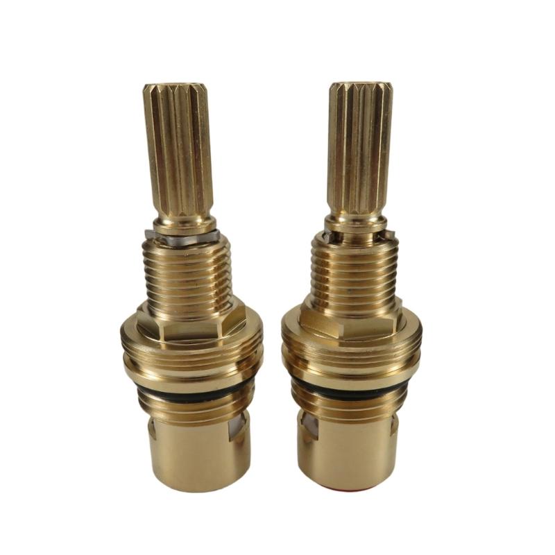 Ceramic Tap Valves Drips Resistant Faucet Valves Replacement Hot And Cold Water Spool Metal Ceramic Stem Disc Cartridges