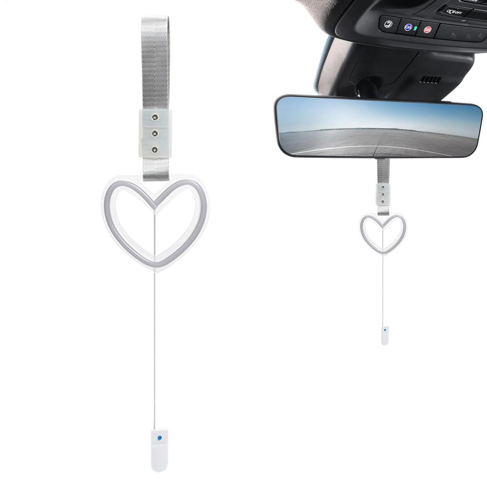 Car LED Ambient Light LED Heart Shaped Automotive Interior Ornament Rear Bumper Warning Ring For SUV RV Sedan Truck Auto Vehicle