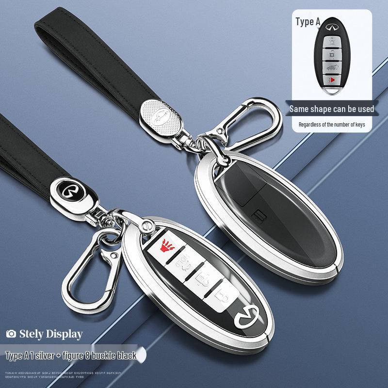 Infiniti Q50L/QX50/Q70L Key Case - Full-Cover Shell for G25/FX35 with Buckle
