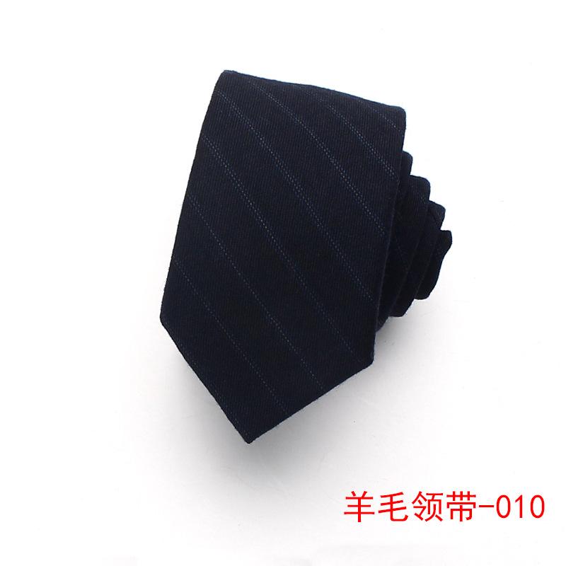 Wool Tie Men'S Striped Plaid Casual Tie Best Man Suit Shirt Accessories Tie