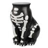 Gothic Cartoon Skeleton Dog Resin Art Piece