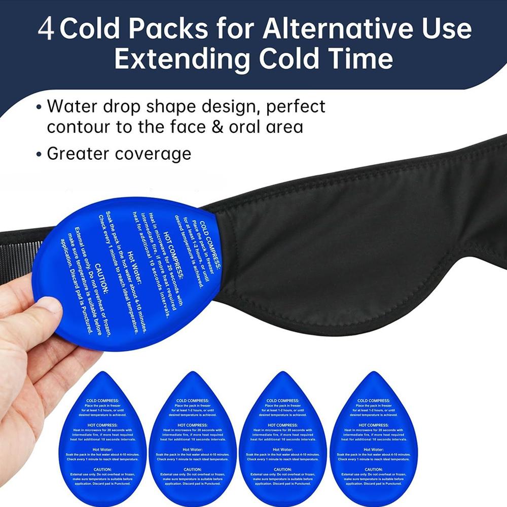 Wisdom Teeth Ice Pack Face Wrap for Wisdom Teeth Removal Toothache Pain Relief TMJ Jaw Ice for Face Oral Surgery Dental Implant