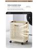 Foldable Laundry Hamper: Clothes Storage Basket for Bathroom or Toilet