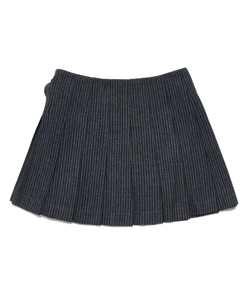 Deliscent Shepherd'S Check Mini Skirt [Gray]