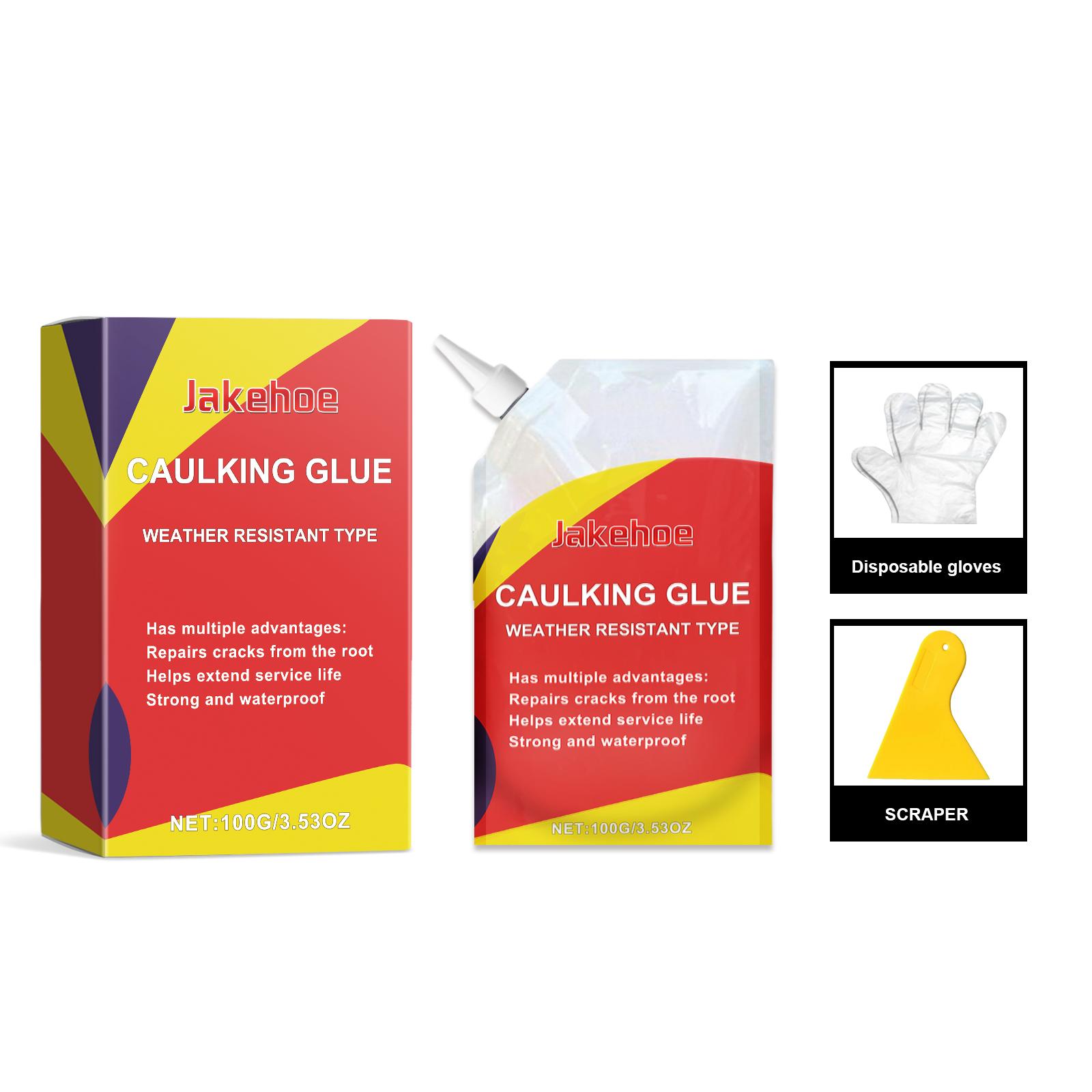 

Waterproof Sealant Crack Gap Filler for Walls Tiles Concrete Weather-Resistant Adhesive, Flexible Caulking Glue for Home Repair