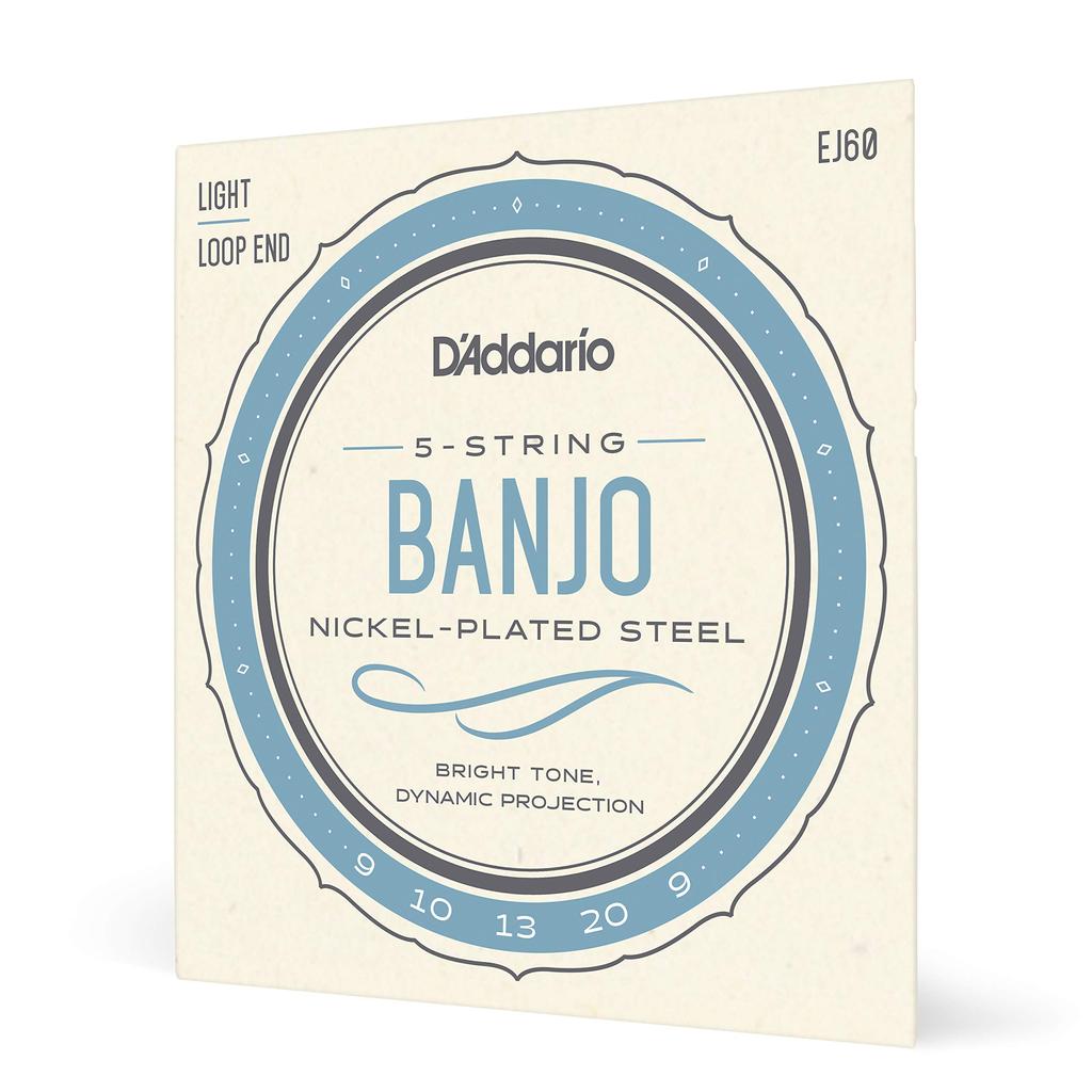 Banjo String Nickel Light 5 String EJ60 D'Addario .009-.020 []