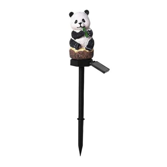 Solar Animal Stake Light, Resin Owl Panda Frog Garden Lights, Waterproof Outdoor Landscape Lamp, Fairy Yard Lawn Pathway Patio Decor
