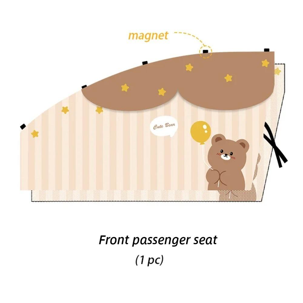 Quality Side Window Car Window Sun Shade Rear Side Magnetic Windshield Sunshade Cute Cartoon Foldable Auto Window Cover Car