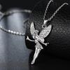 High Quality 18K Gold Beautiful Angel Crystal Pendant Necklaces 18 Inches Fashion Noble Jewelrys Party Wedding Holiday Gifts