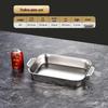 Stainless Steel Rectangular Roasting & Serving Tray