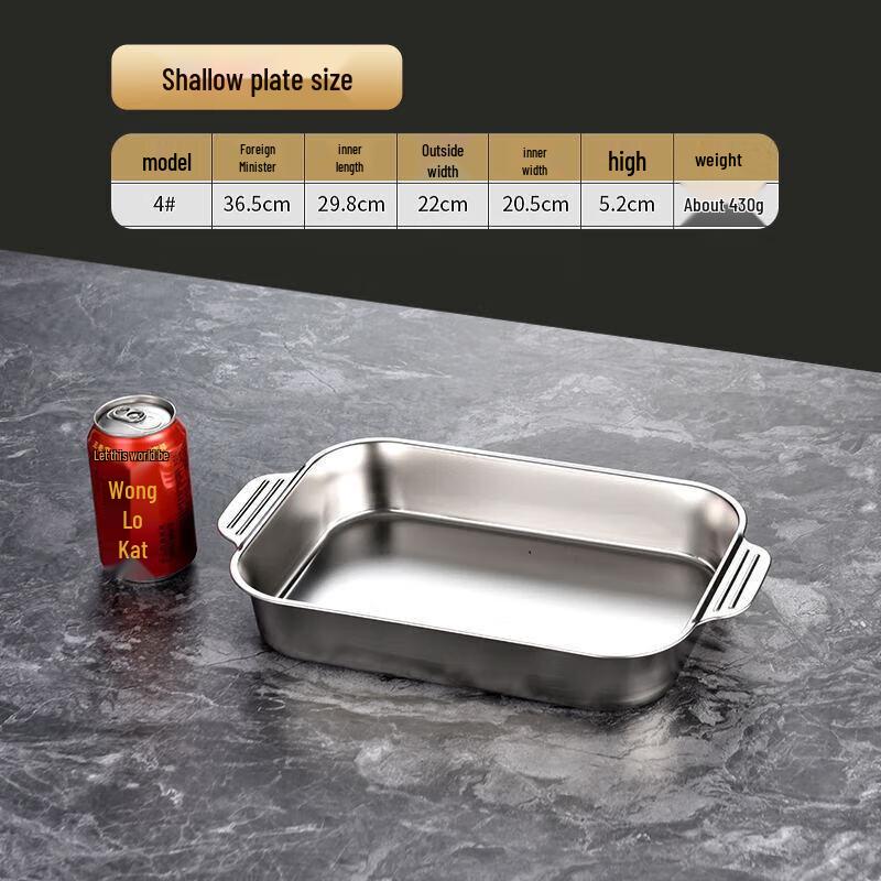Stainless Steel Rectangular Roasting and Serving Platter