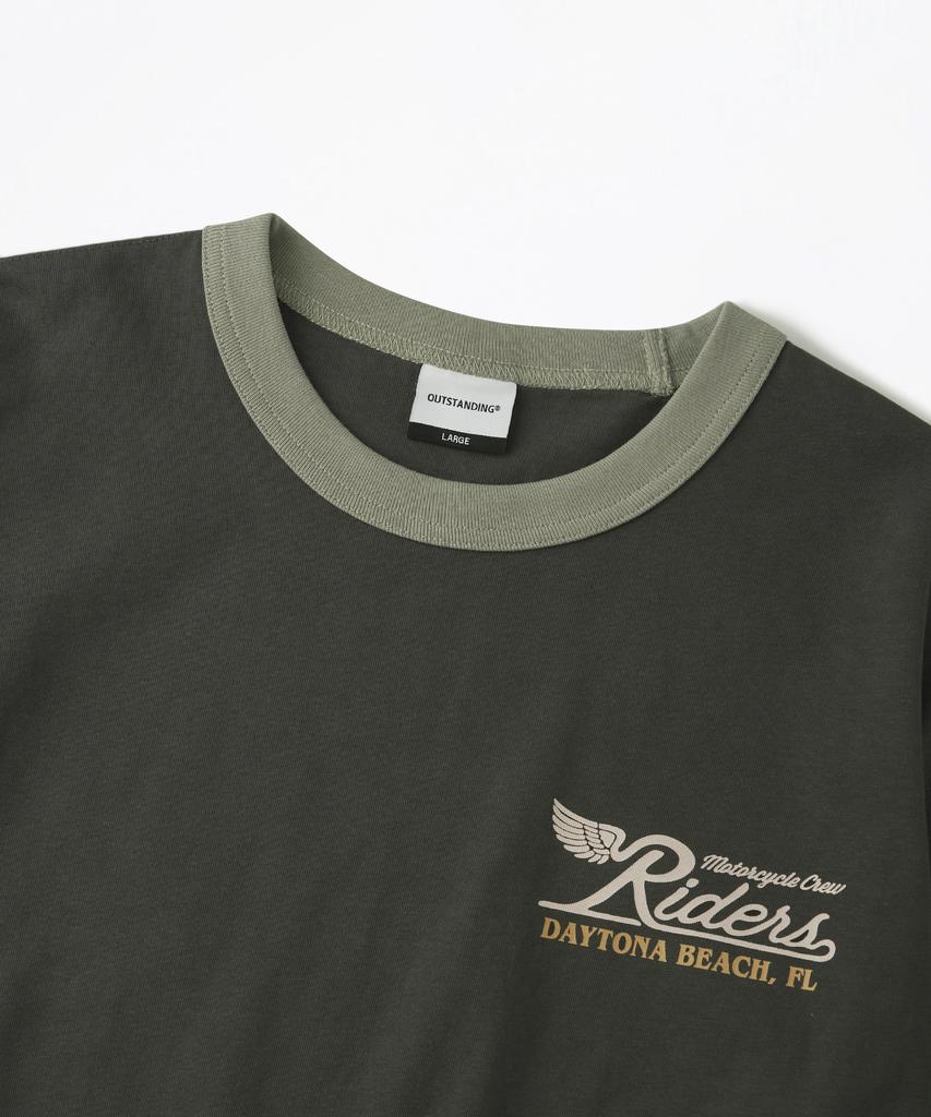 OUTSTANDING Mot Series Tee(Ride The Coast)_Khaki Gray