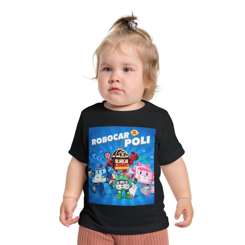 Robocar Poli Baby Children s T-Shirt: Custom Cartoon Tee 100