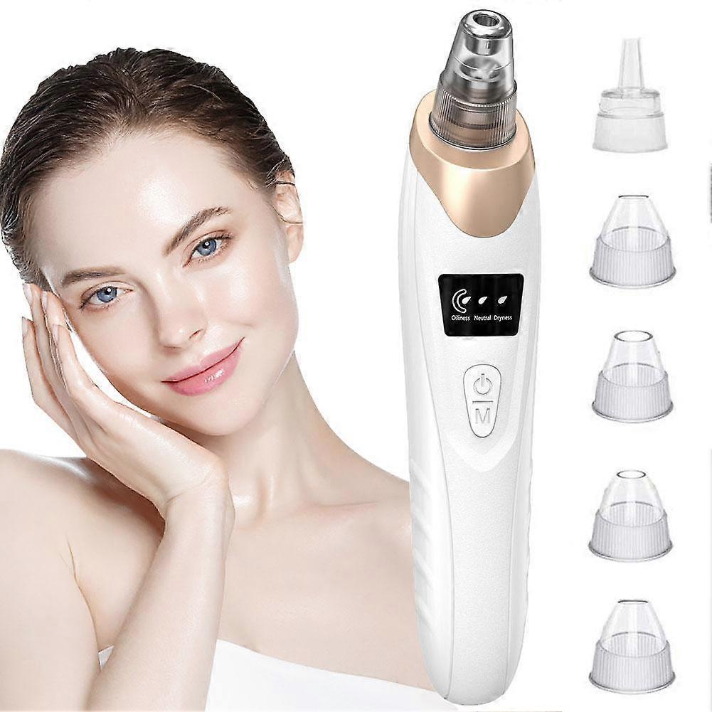 Aspiratore Punti Neri Elettrico Micro-Bolle Pulitore Viso Visibile Rimozione Punti Neri Comedoni Strumento per il Viso