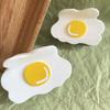 Fun Creative Poached Egg Hair Claw Cute Acetate Claw Clip Headdress For Women Girls Egg Shape Hair Clip Hair Accessories Gift