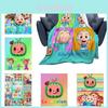 Manta Cocomelon para Bebés Niños Suave Cálida Franela Ropa de Cama Felpa Manta para Dormir Para Niños