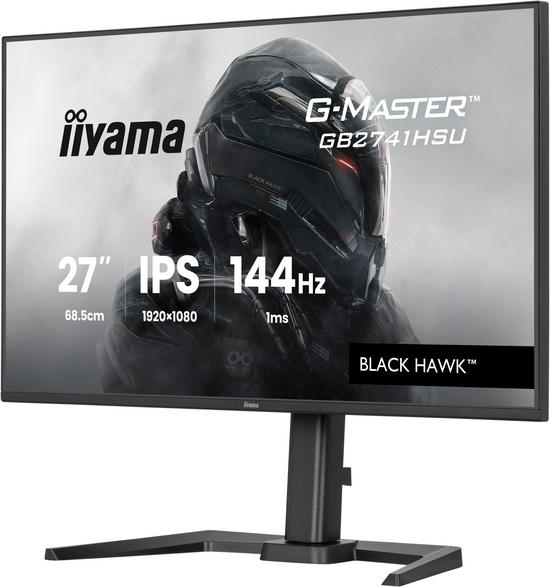 Monitor iiyama g-master gb2741hsu-b1 black hawk 27 fhd ips 1ms 144hz freesync czarny
