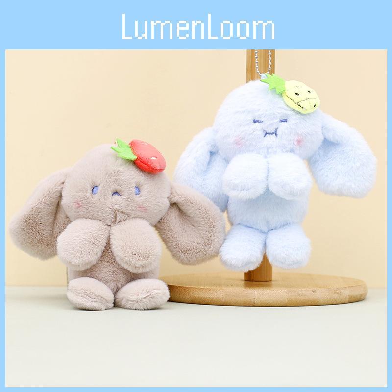 Adorable Plush Bunny Keychain Soft Stuffed Toy Cute Rabbit Bag Charm In Multiple Colors