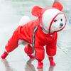 Cartoon Waterproof Full Coverage Raincoat for Small & Medium Dogs - Four-Legged Poncho for Rainy Day Outdoor Use