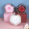 1PC Gift Packaging Boxes Wife Heart Shape Wedding Plastic+Paper Organizer Storage Bag Ring Jewelry Box Decoration