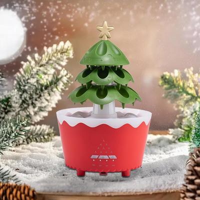 Christmas Tree Humidifier Gift 250 Ml for Bedroom Living Room Home Red