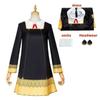 Halloween Anya Forger Costume Cosplay Anime Spy Family Vêtements pour tout-petits Enfants Anya Cospla Kawaii Robe Noire Fête