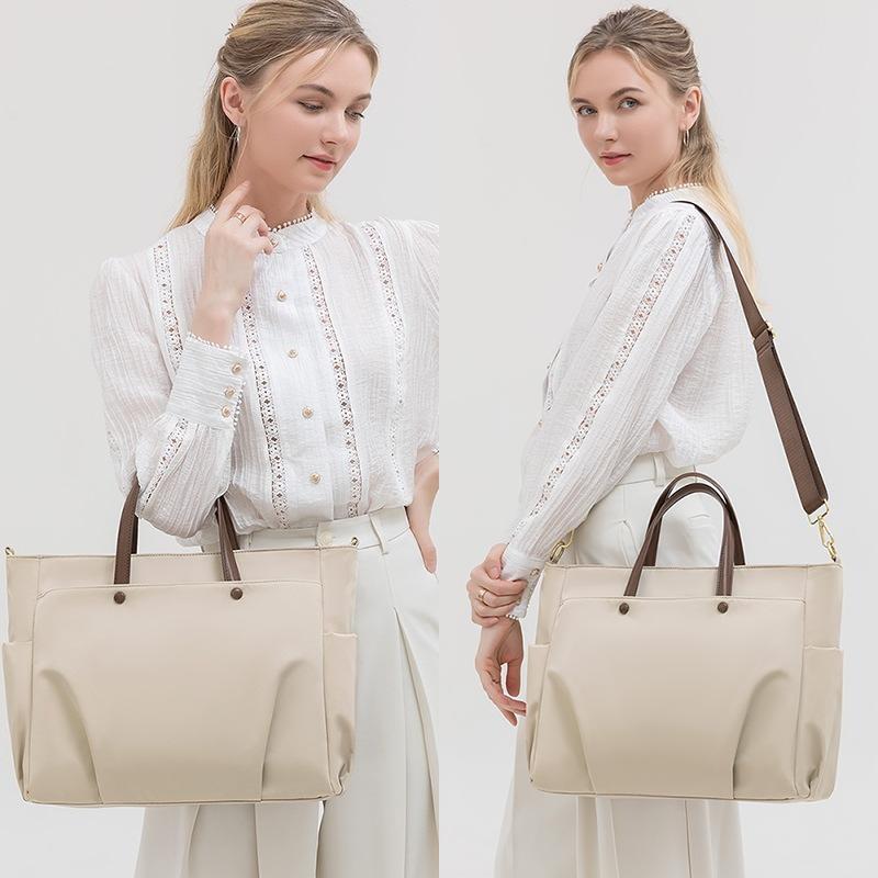 Commuting Simple Computer Bag  Summer Large Capacity Waterproof Oxford Cloth Bag  Versatile Student One Shoulder Crossbody Bag for Women