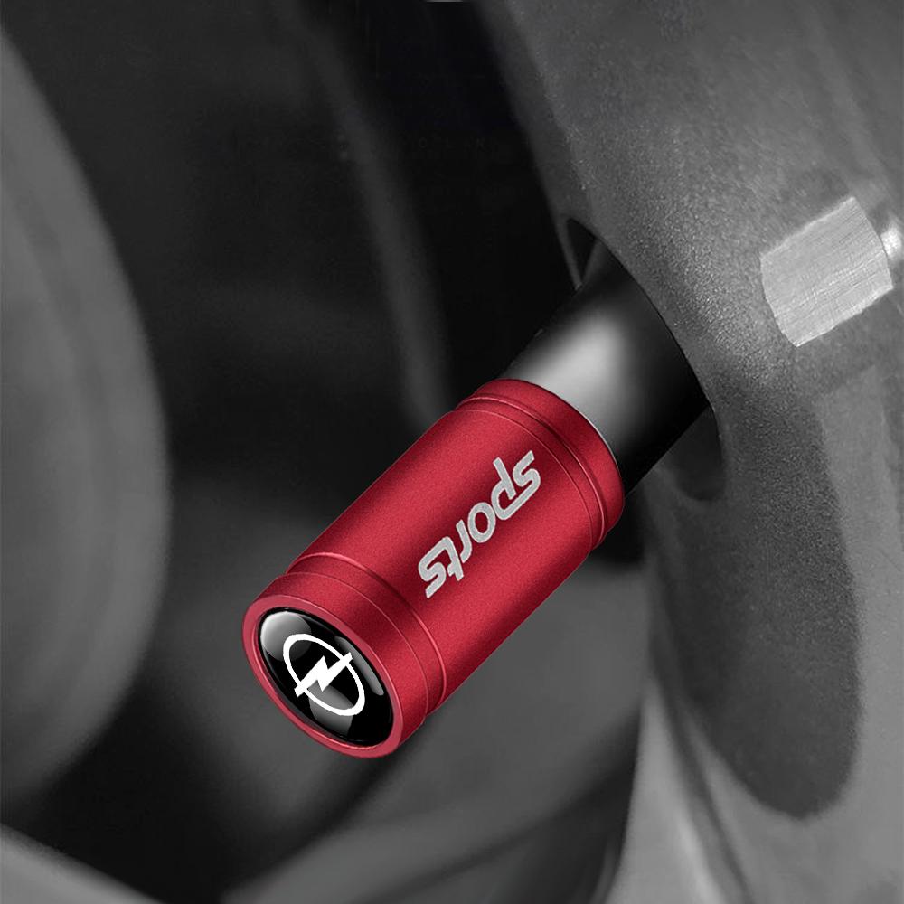 4Pcs Aluminum Wheel Tire Valve Caps Dust Stem Cover Badge For Opel OPC Vauxhall Corsa Insignia Mokka Zafira Meriva Combo Vectra