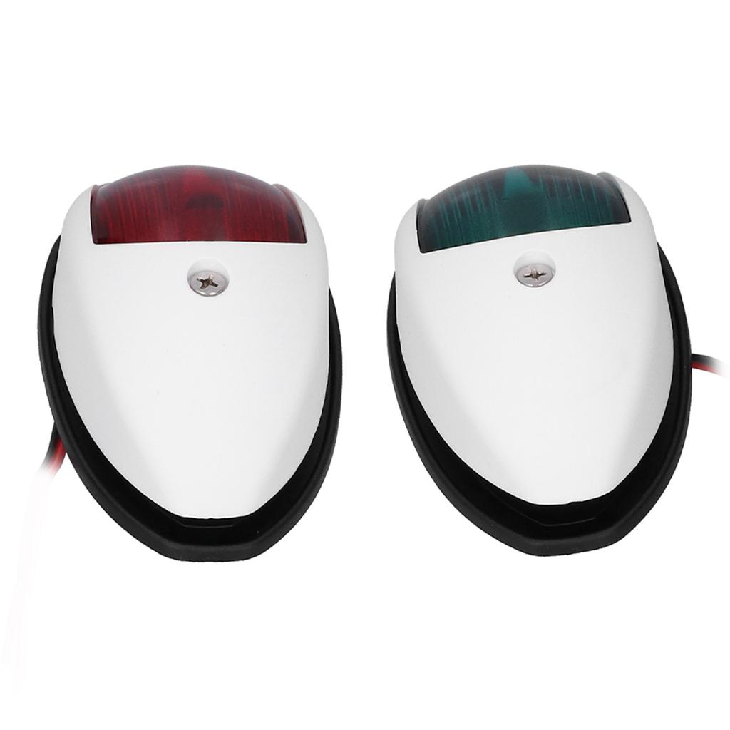 2pcs LED Boat Navigation Light RedGreen Signal Lamp IP65 Waterproof ABS for Marines Yachts 10V?30V