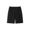 Peak Summer Printed Breathable Lightweight Fitness Shorts And Short Sleeve Casual Sports Suit Unisex Sets Black YS02135+YS01308