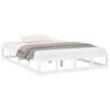 Solid Wood Bed White 150 x 200 cm